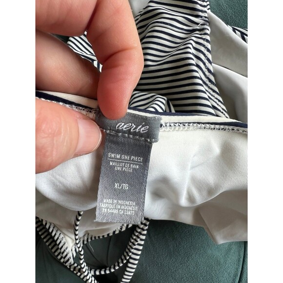 Aerie One Piece Stripe Swimsuit Women’s Extra Large XL - Picture 4 of 6